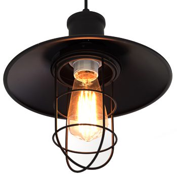 Industrial-Style Pendant Light With Edison Bulb